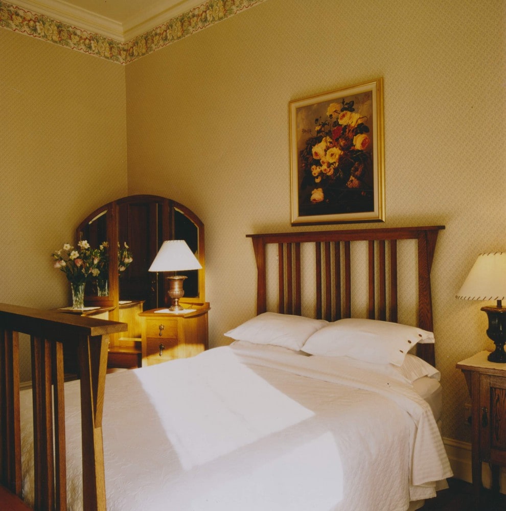 Guest bedroom at Pen y bryn Lodge