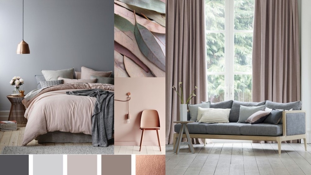 Colour board for the main bedroom
